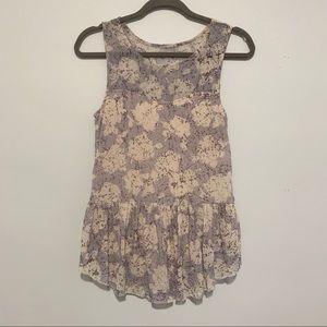 Kimchi Blue Urban Outfitters Peplum Tank Blouse